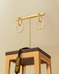 Pearl Halo Hoops