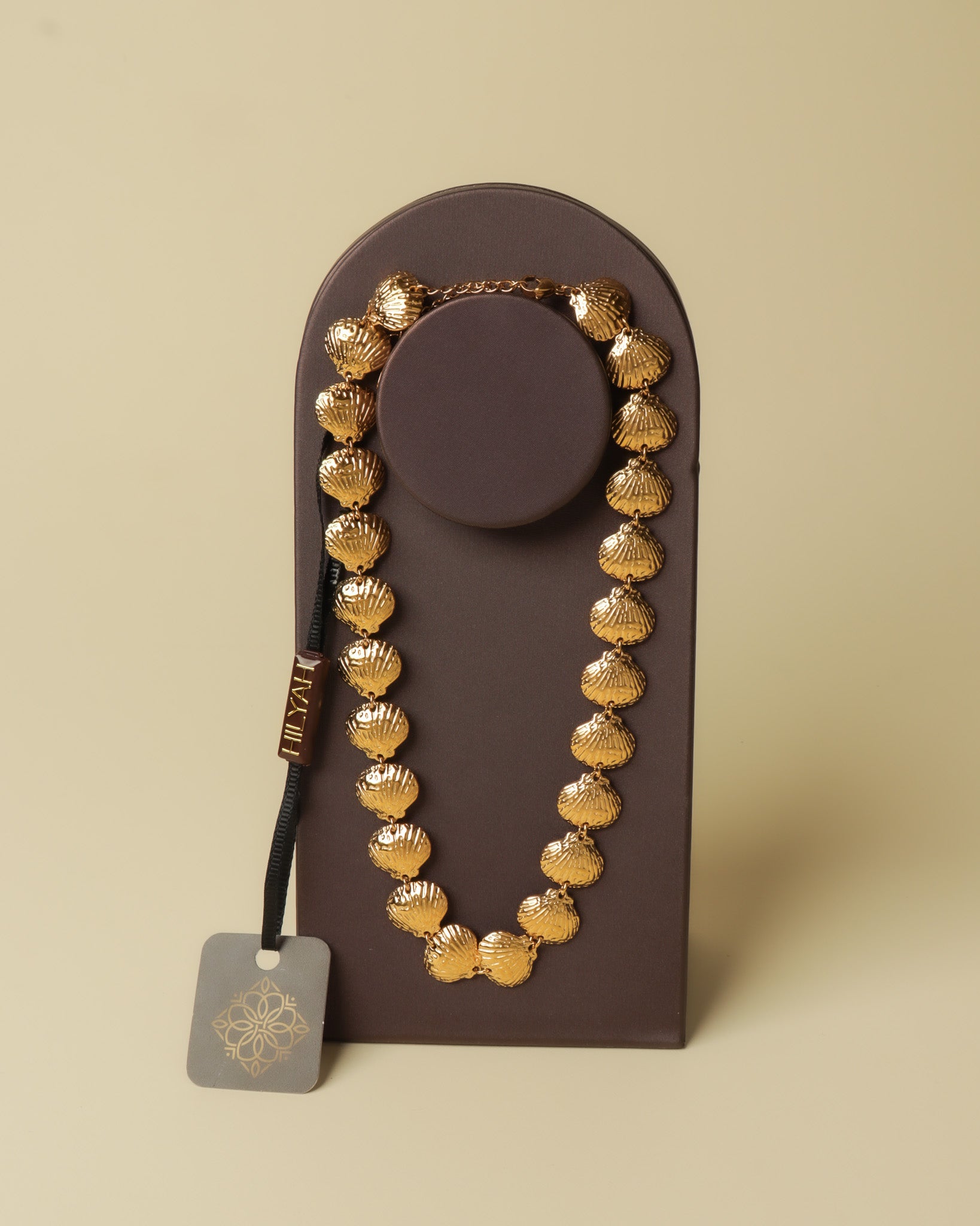 Golden Seashell Statement Necklace