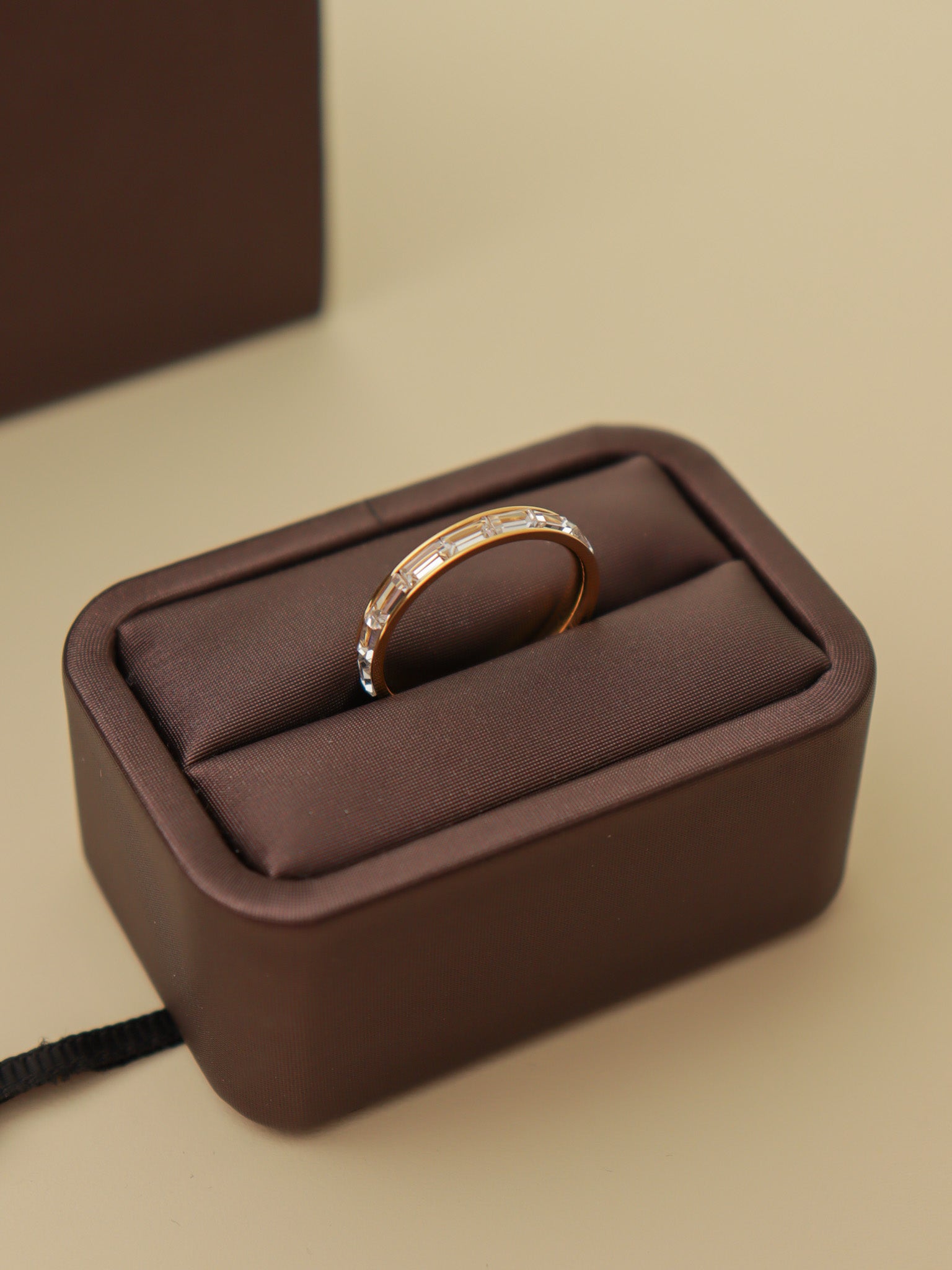 Crystal Line Band Ring