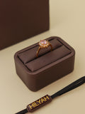 Pink Crown Halo Ring
