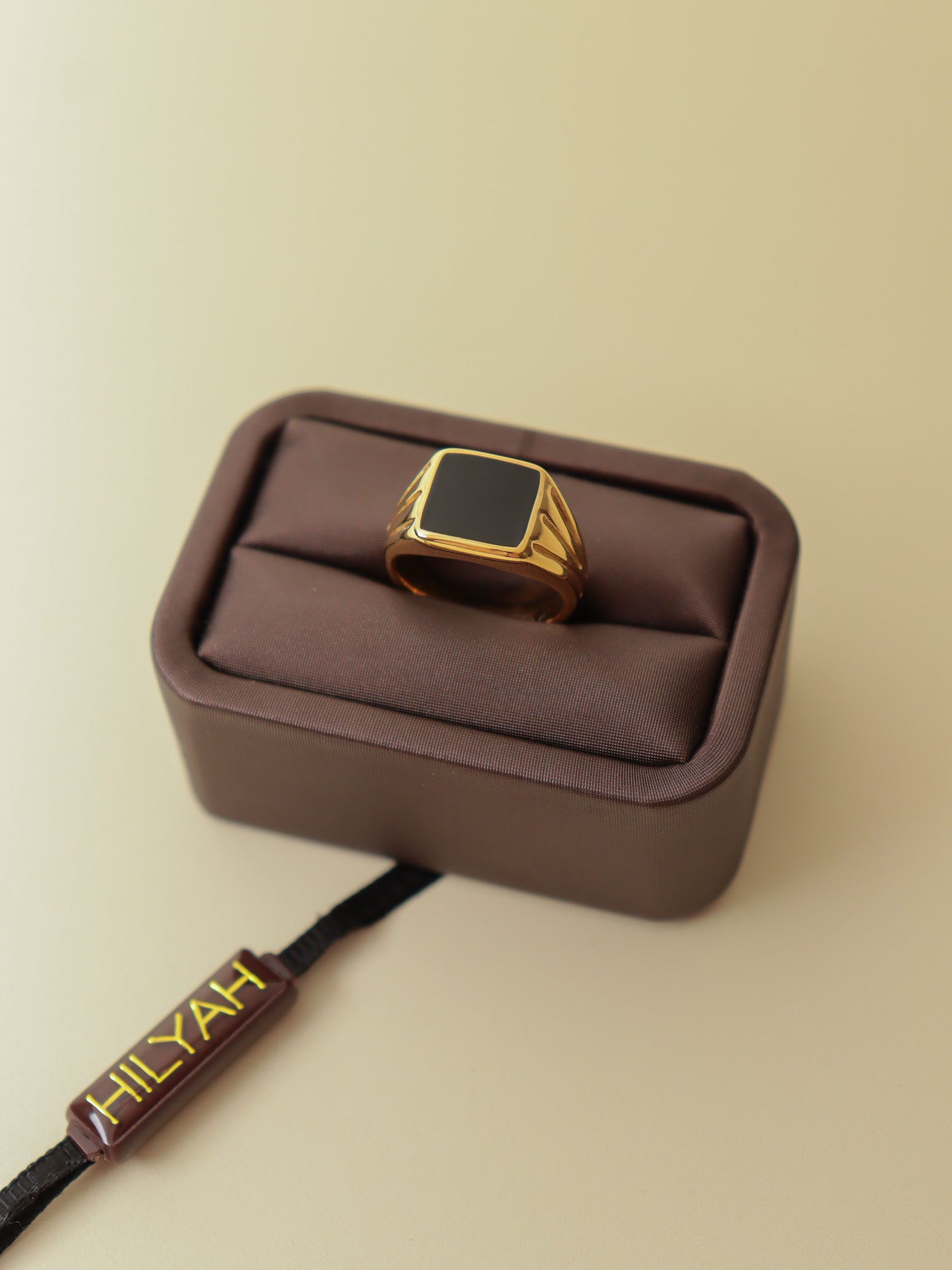 Midnight Luxe Signet Ring