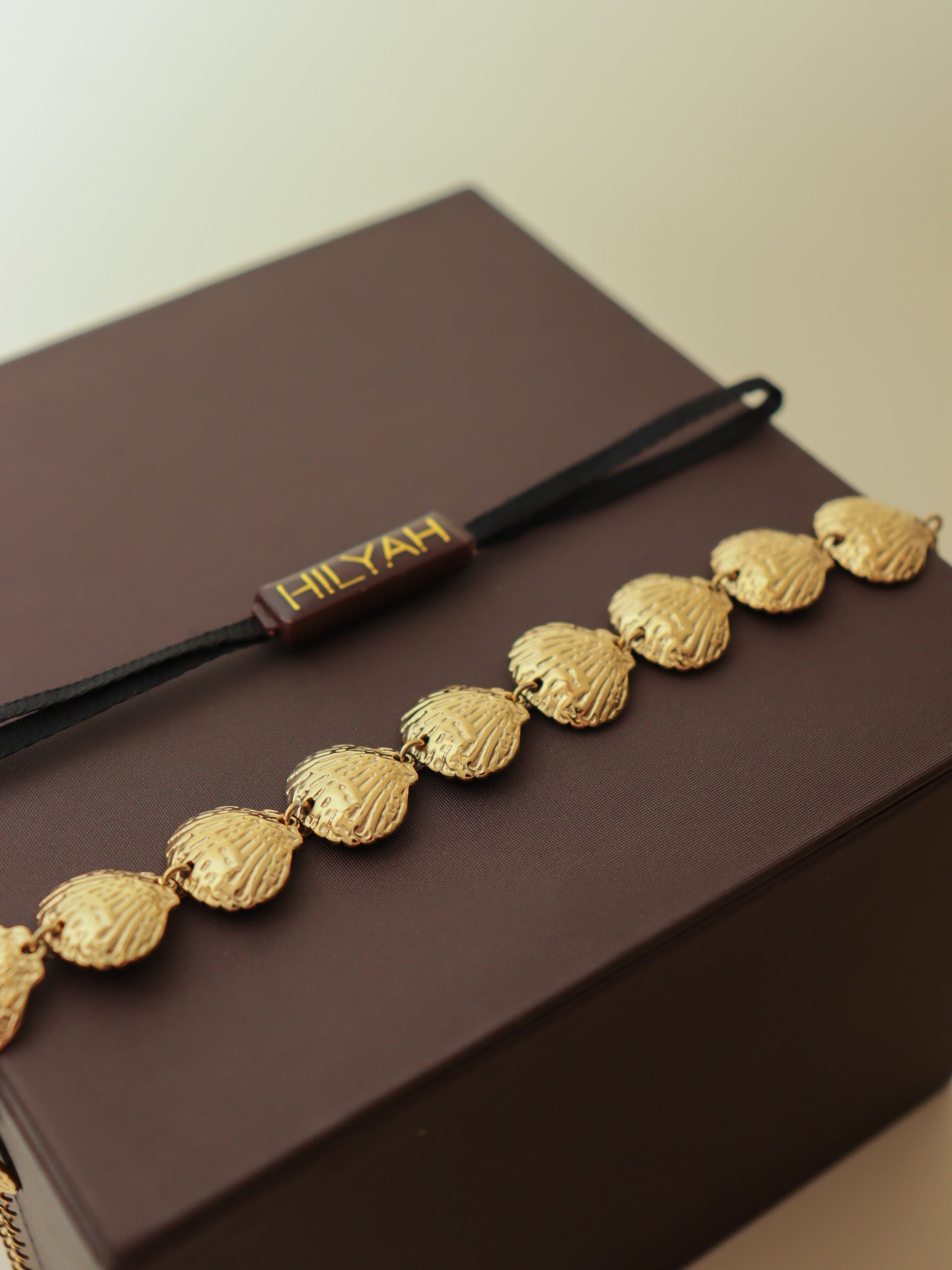 Golden Shell Charm Bracelet