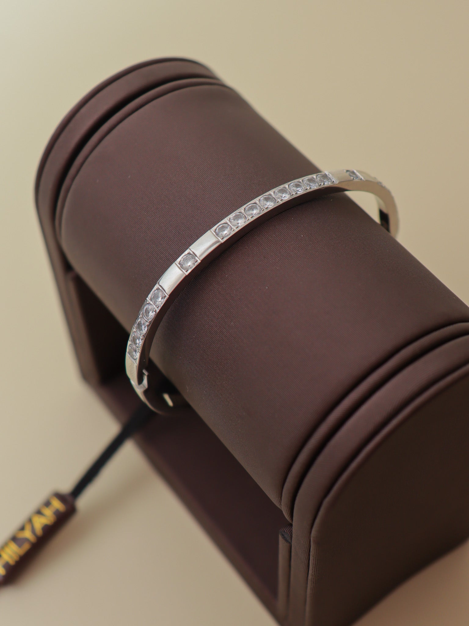 Silver Shine Crystal Bangle