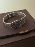 Silver Wave Cuff Bracelet