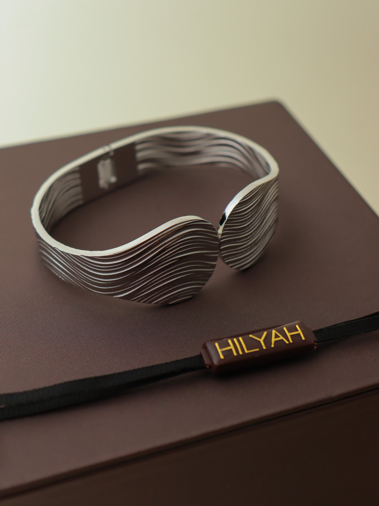 Silver Wave Cuff Bracelet