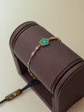 Emerald Clover Bracelet