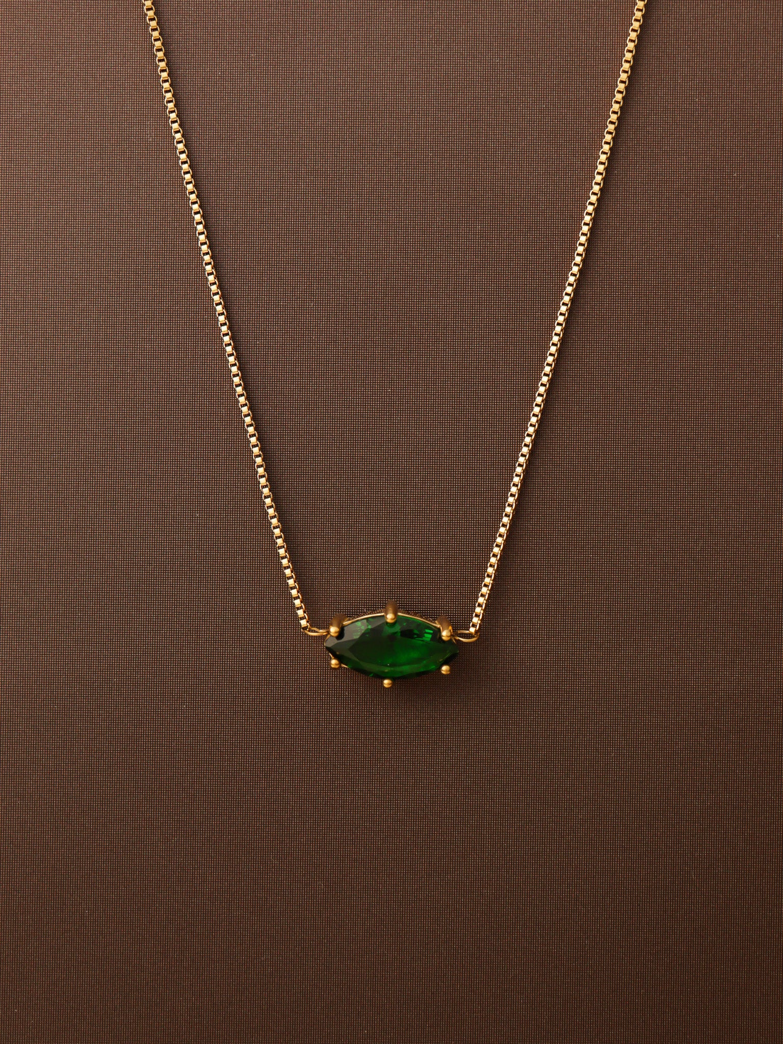 Emerald Marquise Necklace