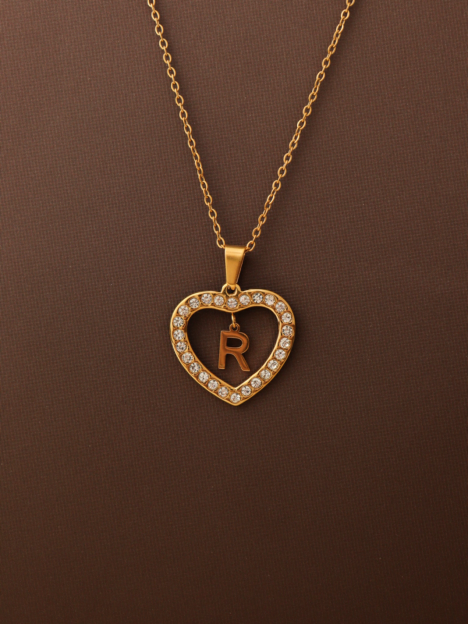 Initials Heart Necklace