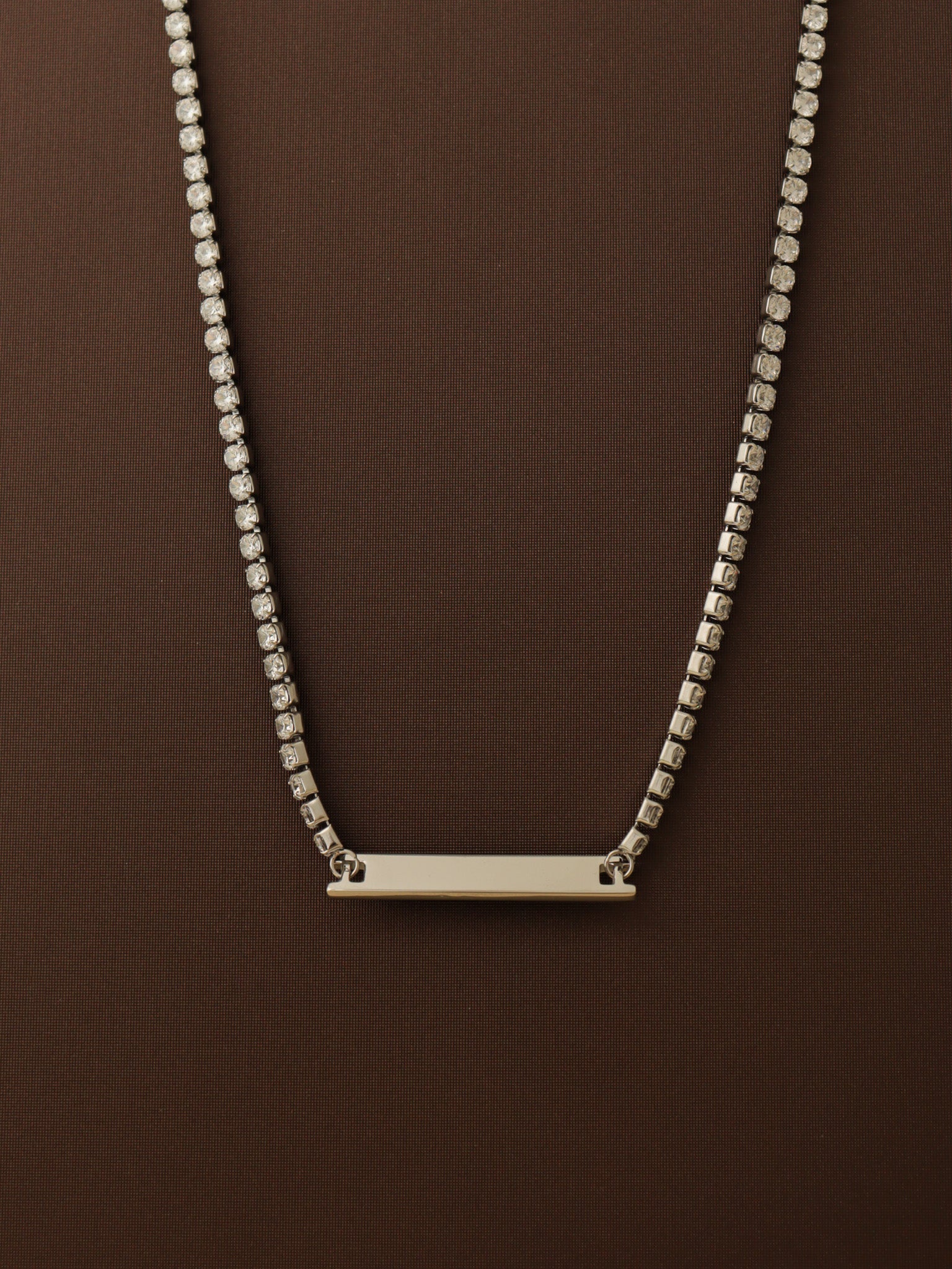 Luxe Crystal Bar Necklace