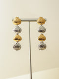 Two-Tone Shell Cascade Earrings