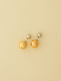 Golden Duo Stud Earrings