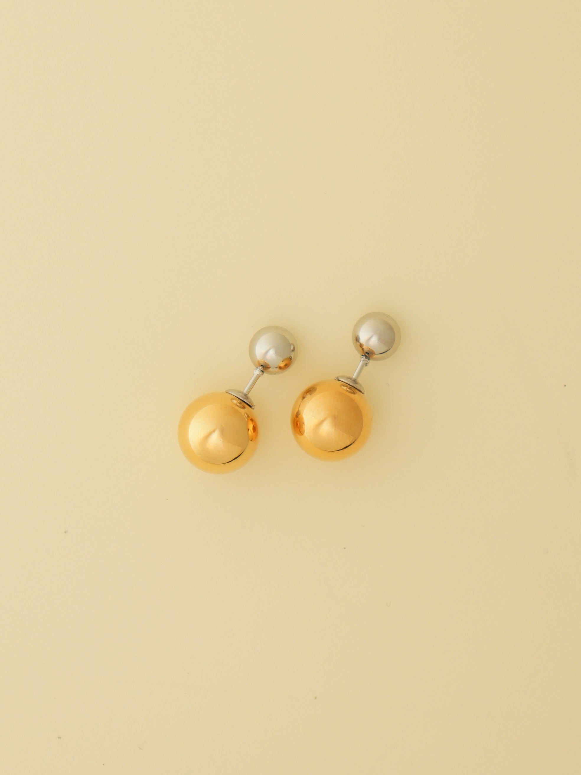 Golden Duo Stud Earrings