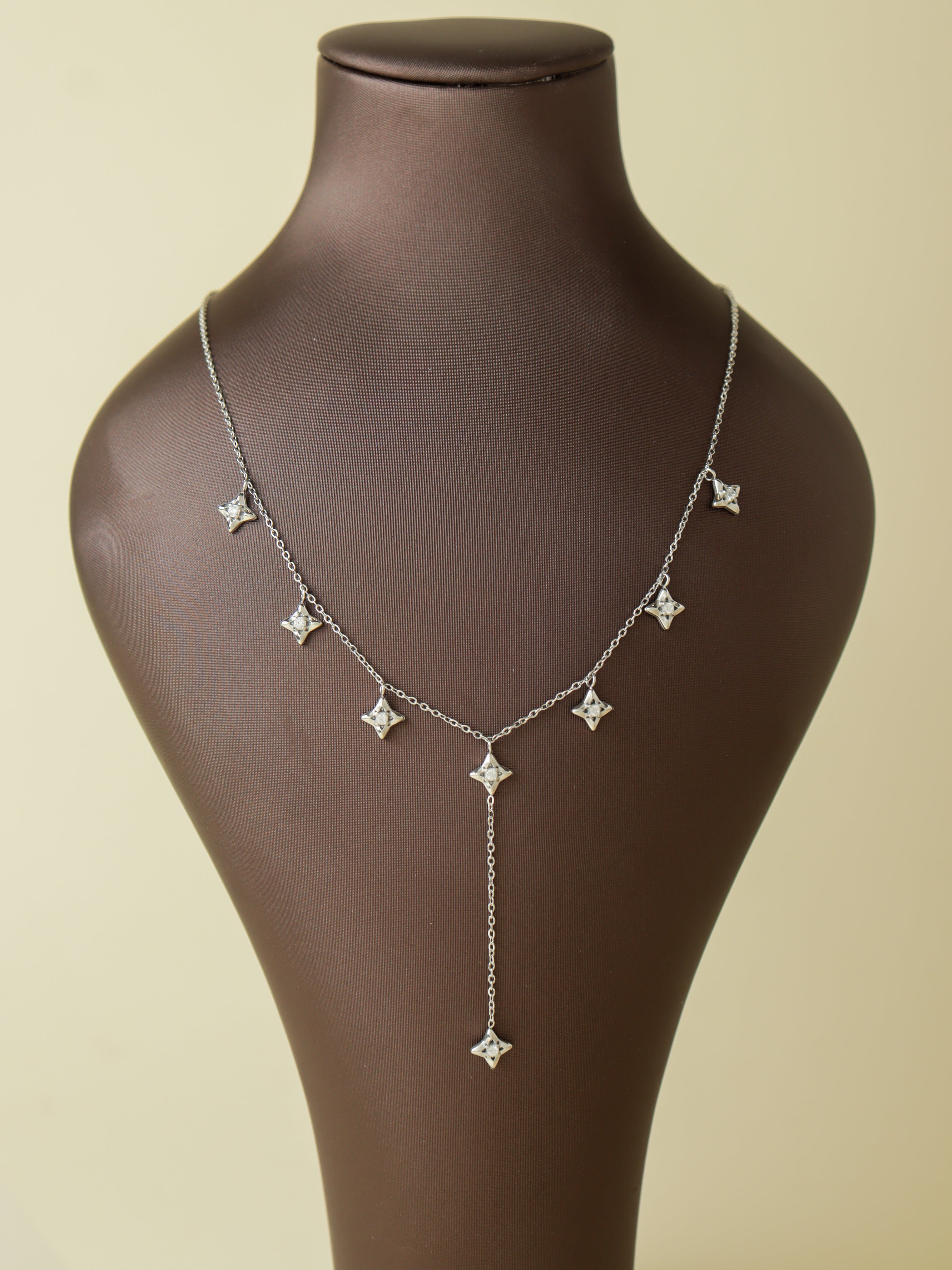 Celeste Drop Charm Necklace