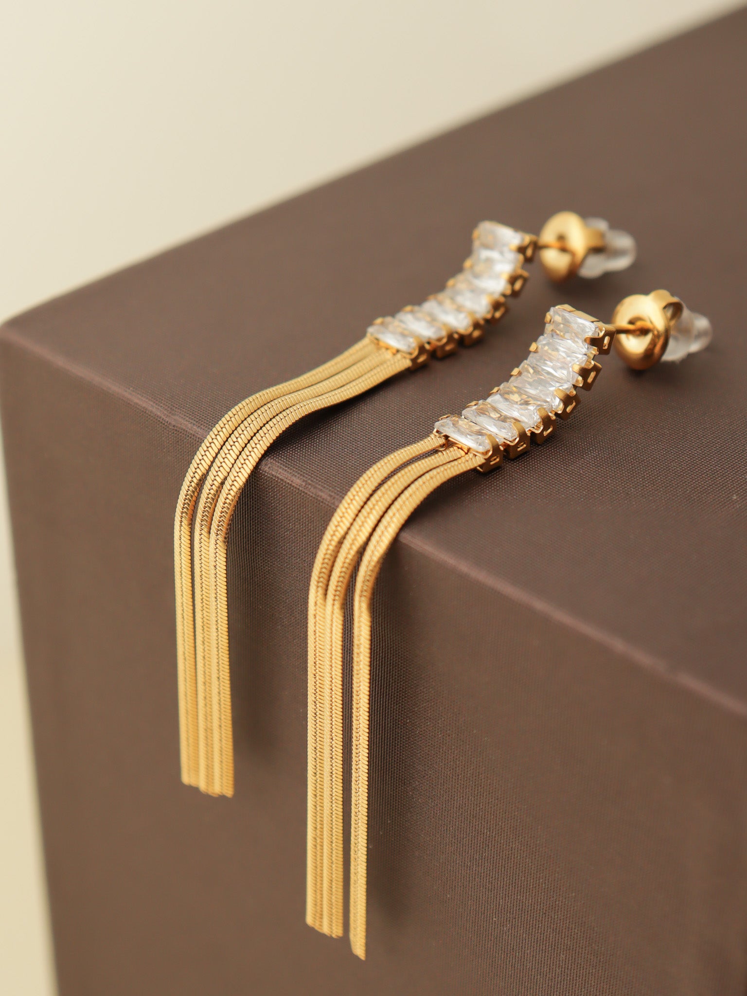 Seraphina Crystal Tassel Earrings