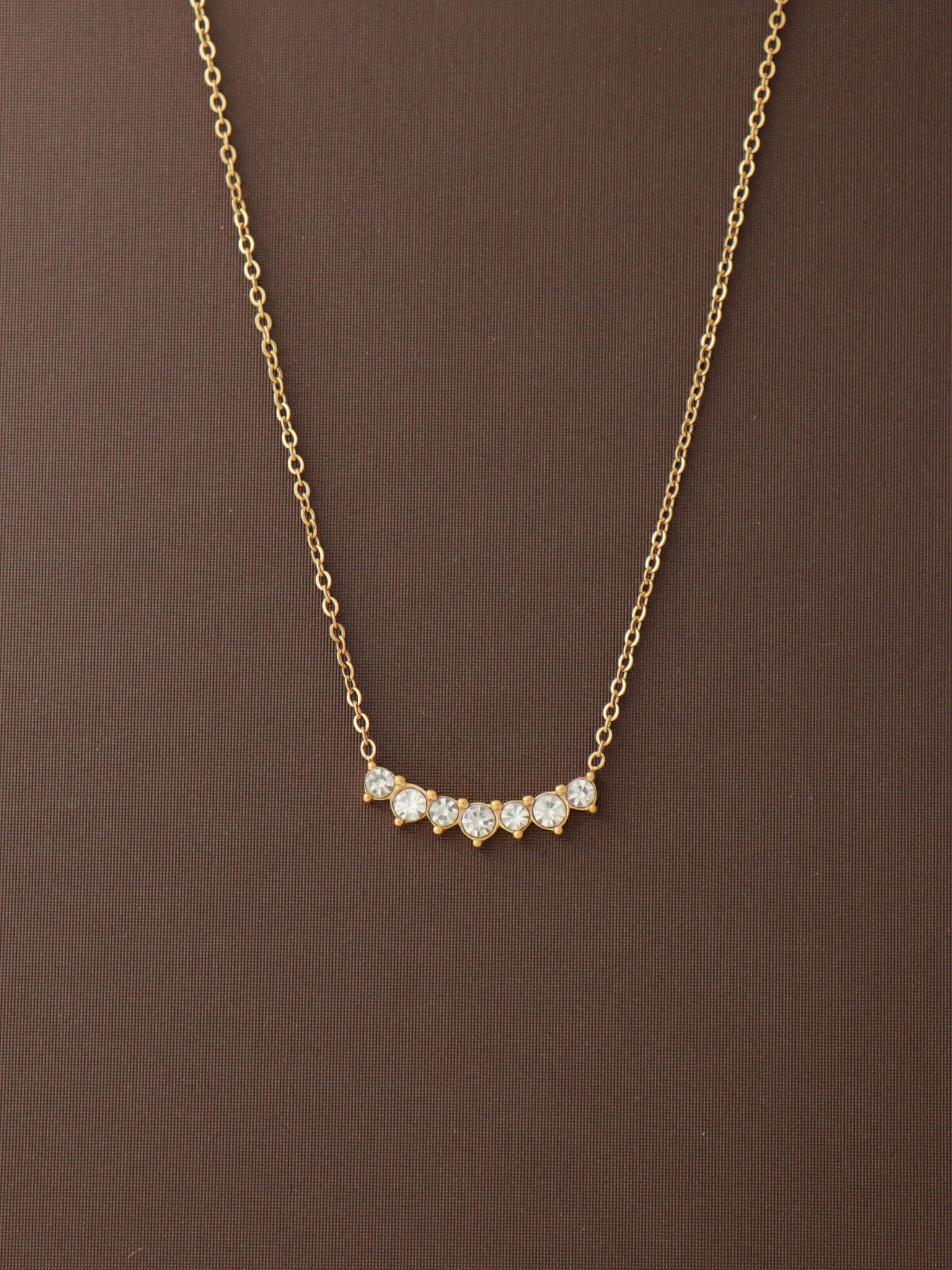 Bella Crystal Arc Necklace