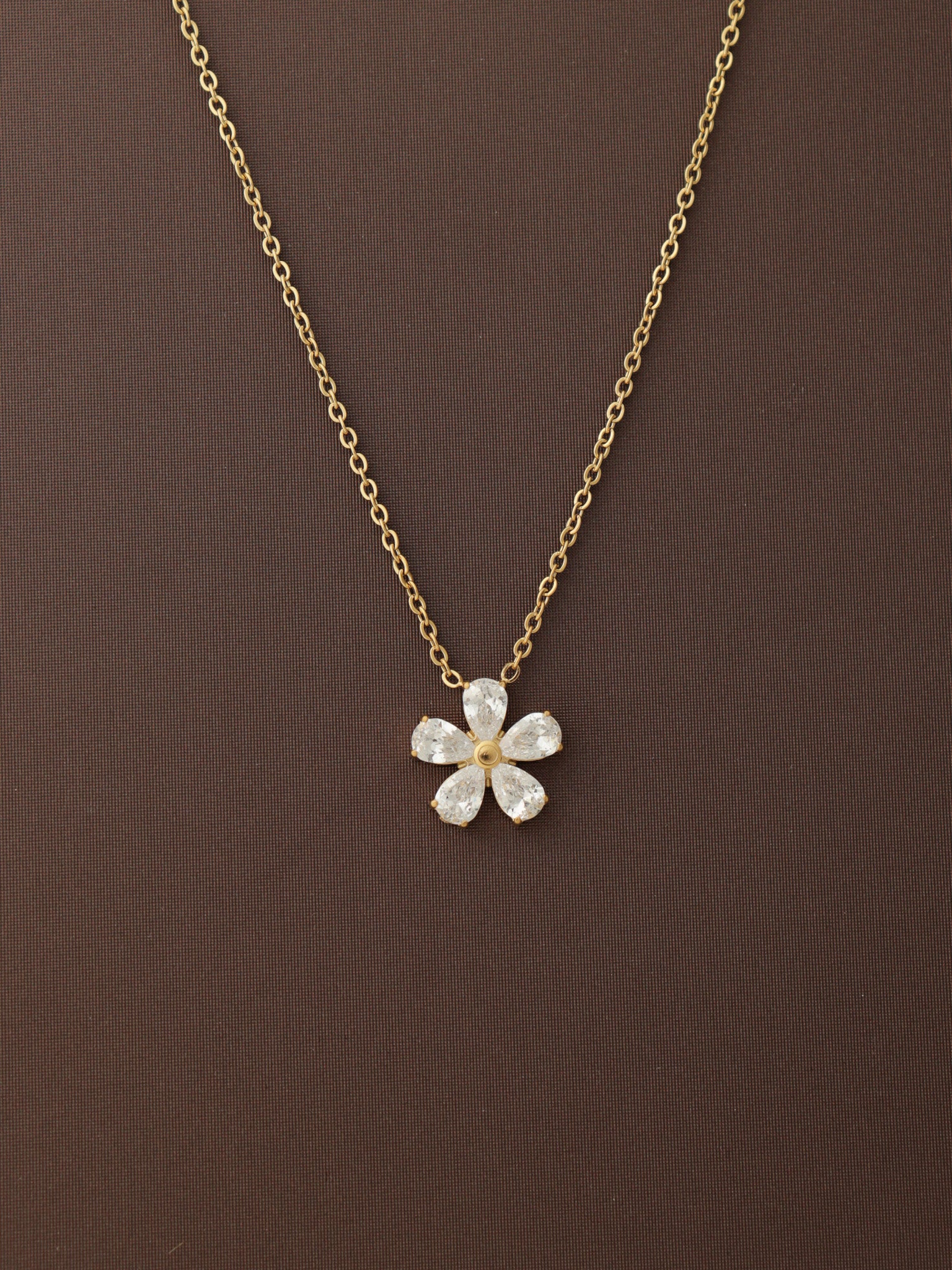Fiora Crystal Bloom Necklace