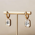 Aurora Crystal Drop Hoops